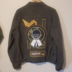 Levi's Type 3 Gold Tab Big E Canvas Trucker Jacket Sandpeople Embroidered Patch